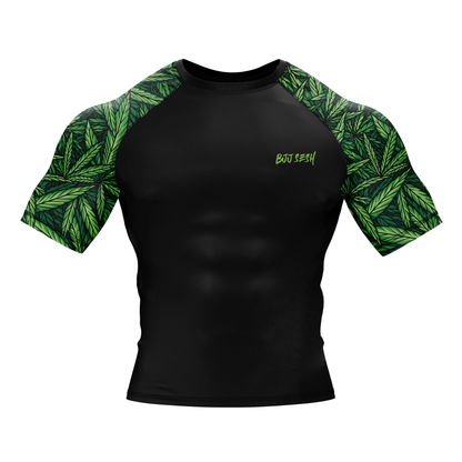 Galactic Mushroom BJJ Rash Guard - Short Sleeve