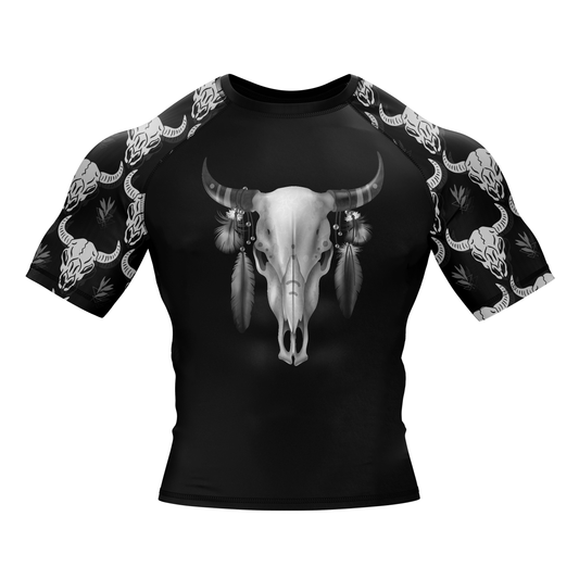 Boho Bull BJJ Rash Guard - Shortsleeve