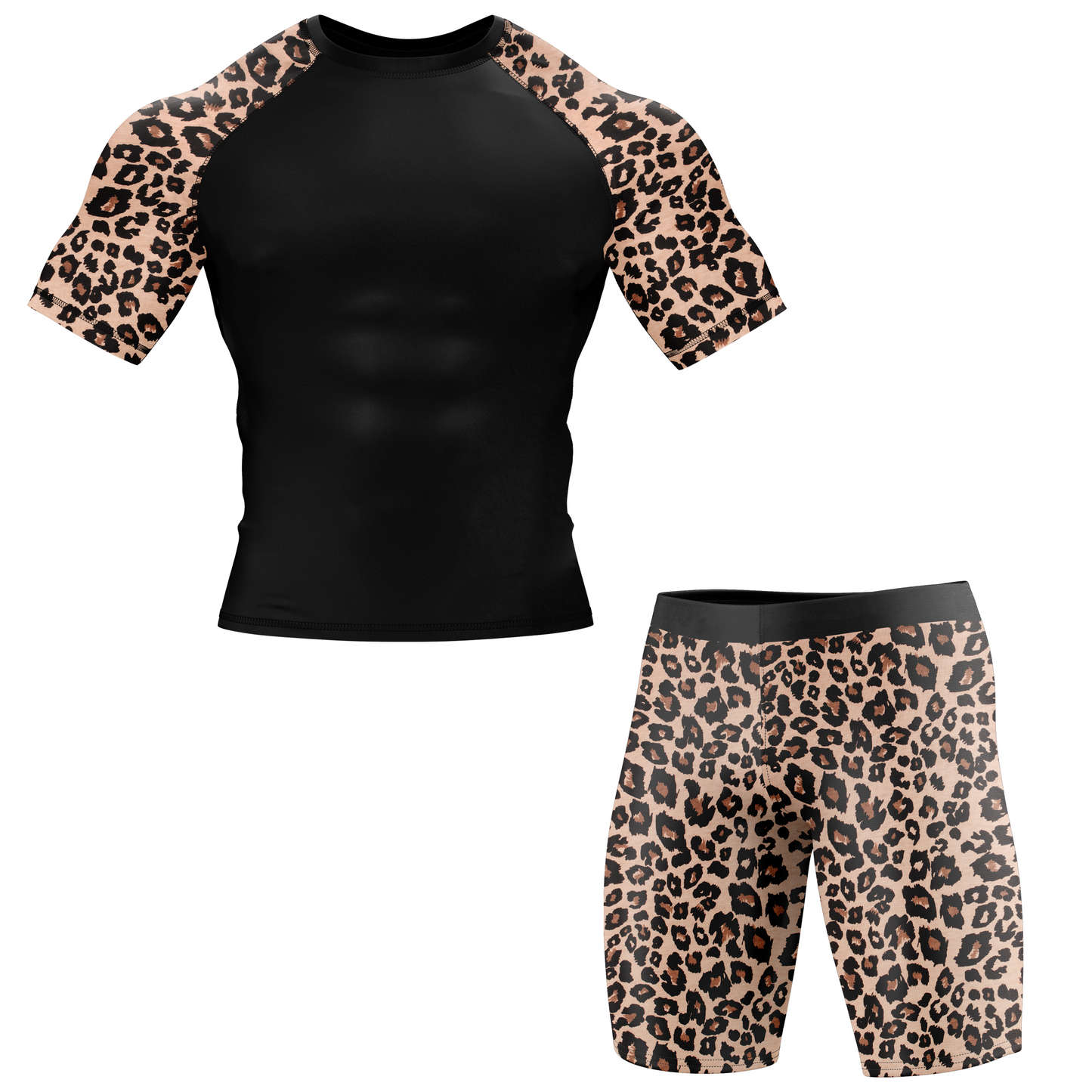 Leopard Takedown BJJ Spats Shorts