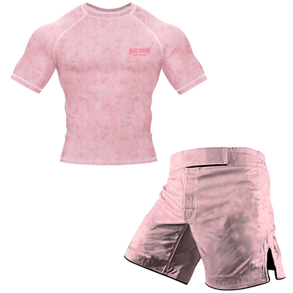 Pink Forest Camo BJJ Rash Guard