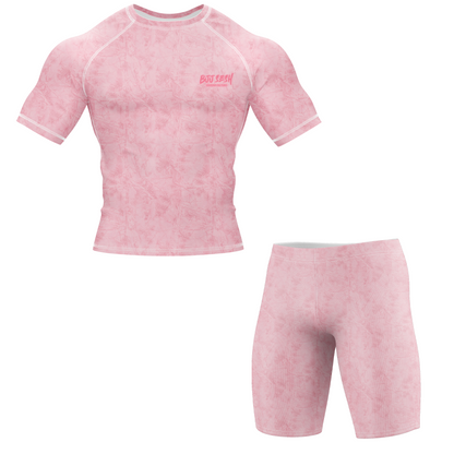 Pink Forest Camo BJJ Rash Guard