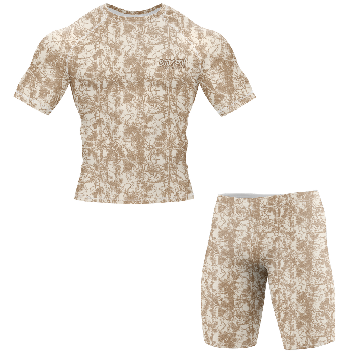 Desert Forest Camo BJJ Rash Guard