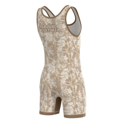 Desert Forest Camo Wrestling Singlet