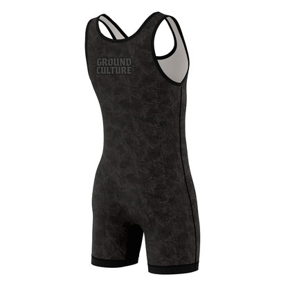 Midnight Forest Camo Wrestling Singlet