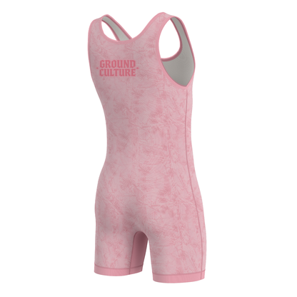 Pink Forest Camo Wrestling Singlet