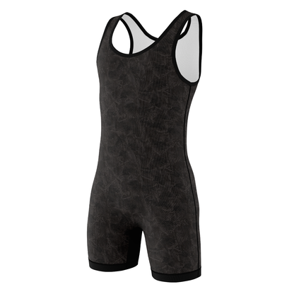 Midnight Forest Camo Wrestling Singlet