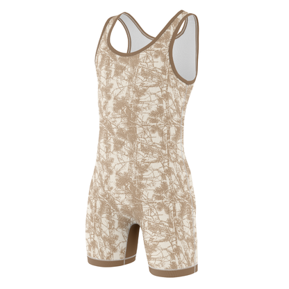 Desert Forest Camo Wrestling Singlet