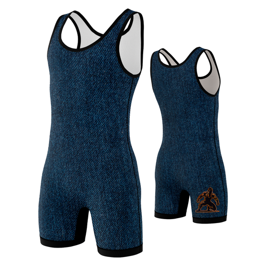 Classic Denim Wrestling Singlet