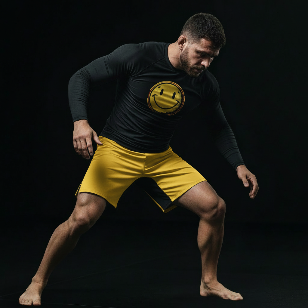 Smiley BJJ Rash Guard