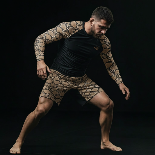 Mid Snakeskin BJJ Rash Guard