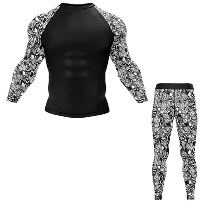 Dark Boho BJJ Rash Guard