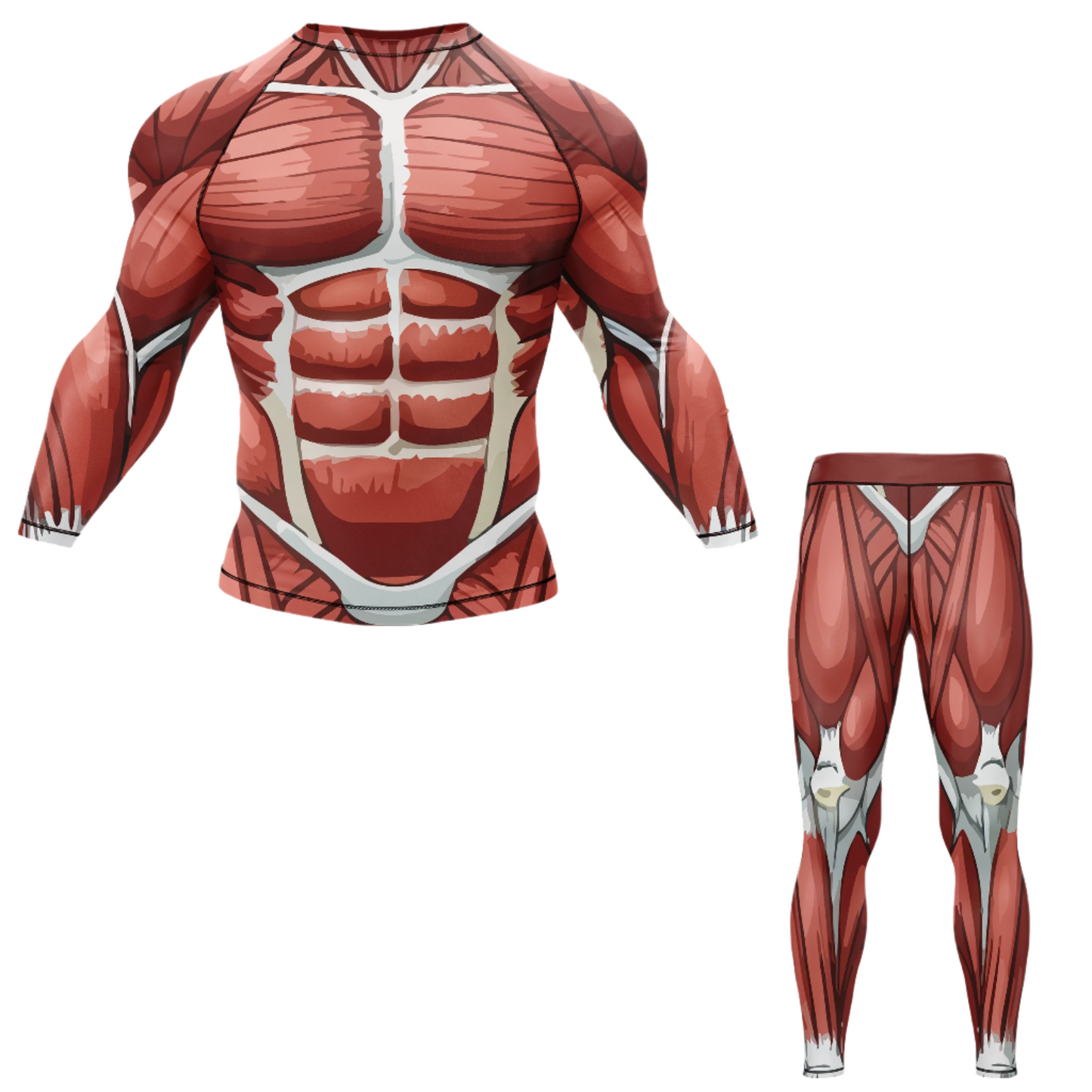 Muscle Anatomy BJJ Rash Guard