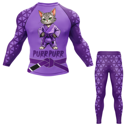 Purr Purr Belt BJJ Rash Guard