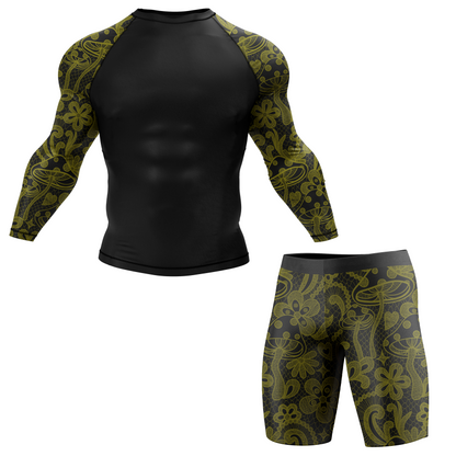 Neon Mushroom BJJ Rash Guard