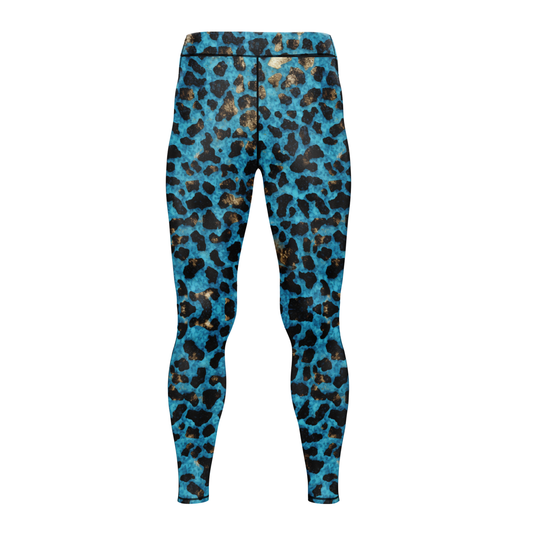 Blue Leopard BJJ Spats