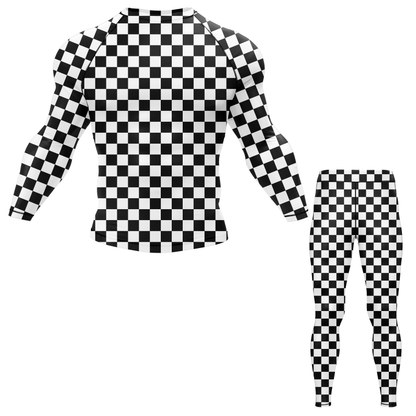 Checkered BJJ Rash Guard