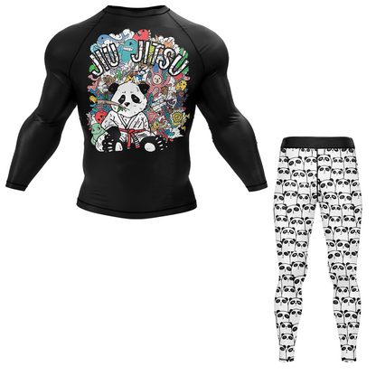 Panda Doodle BJJ Rash Guard