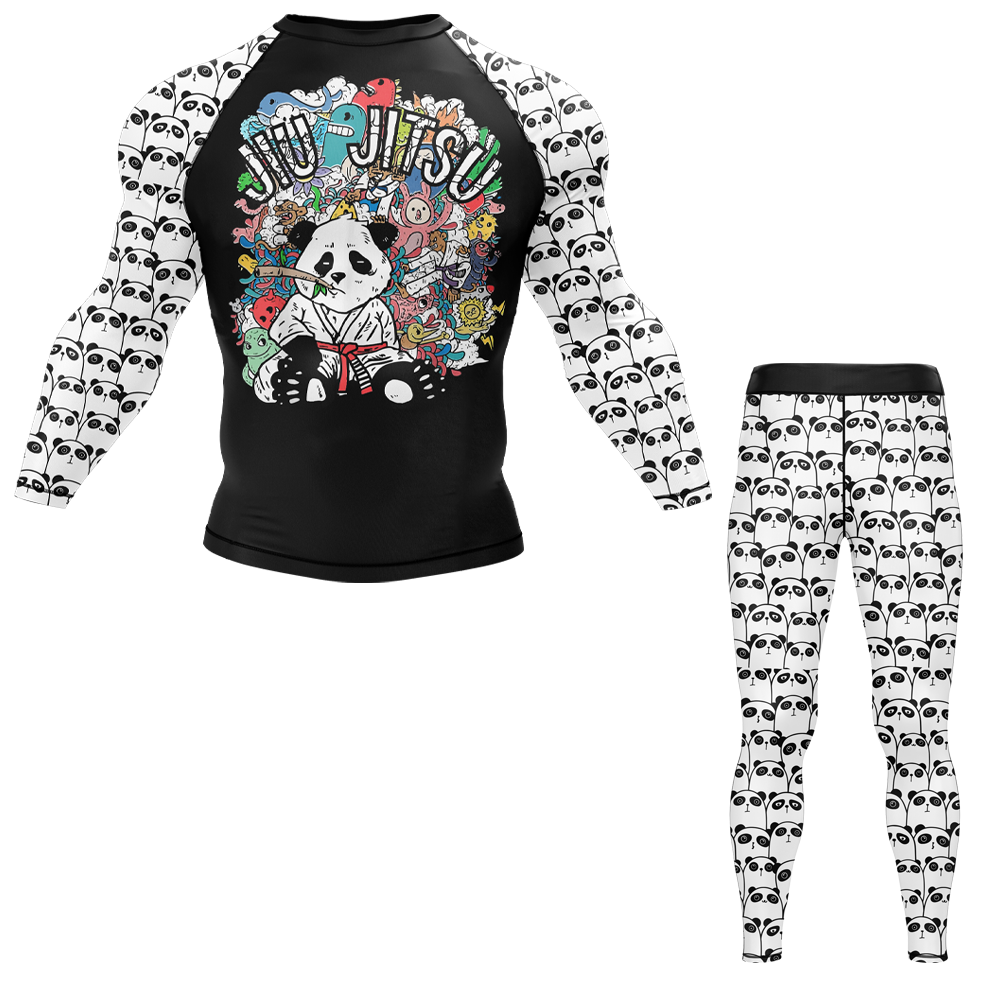 Panda Doodle BJJ Rash Guard