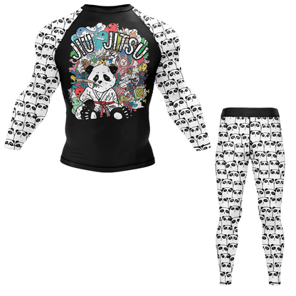 Panda Doodle BJJ Rash Guard