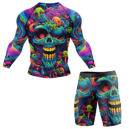 Psychedelic Lock BJJ Spats Shorts