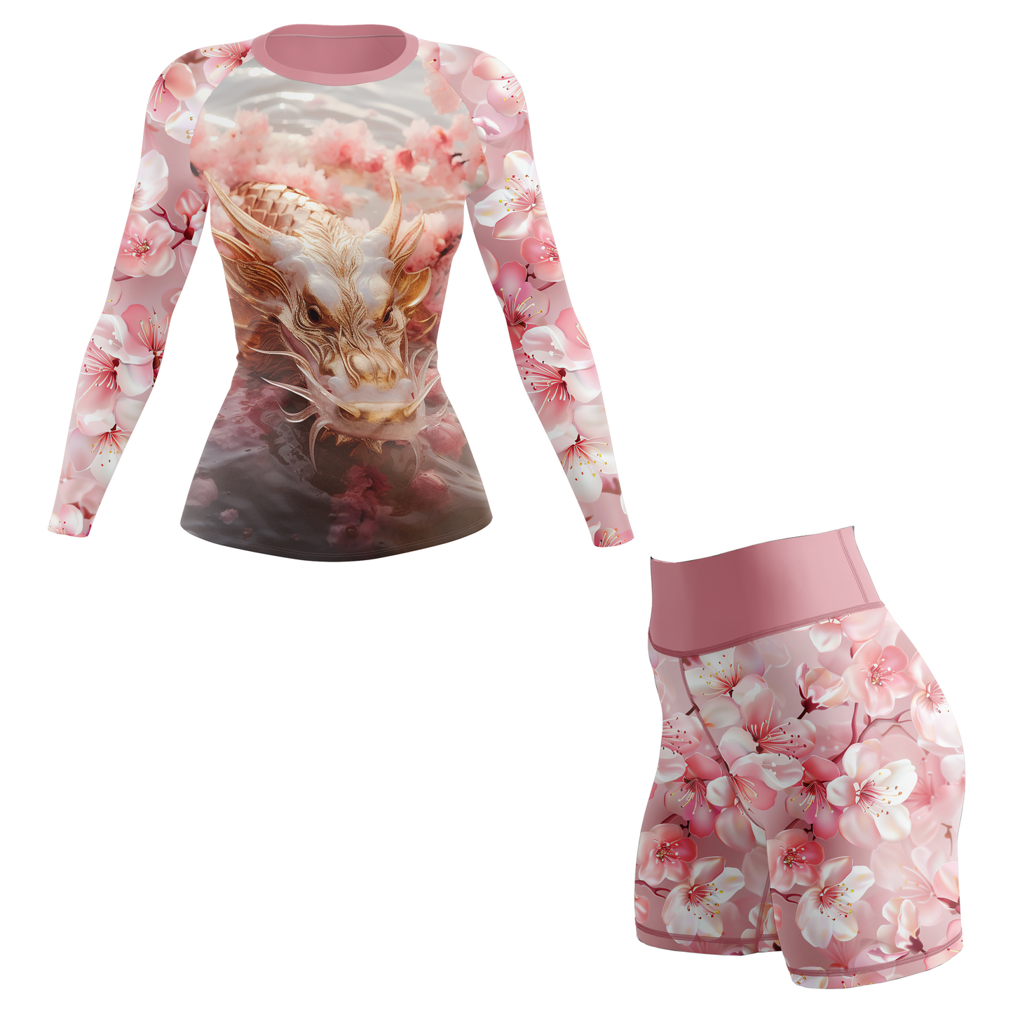 Cherry Blossom Fury Women’s BJJ Spats Shorts