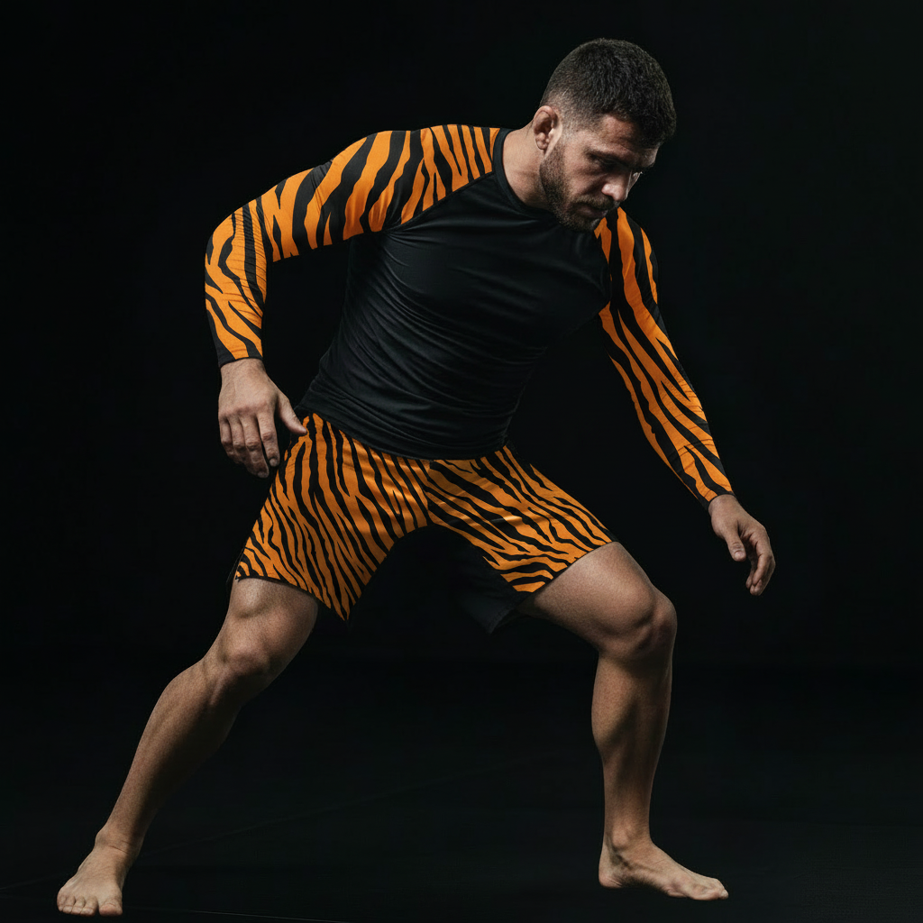 Grappling King Tiger BJJ Rash Guard