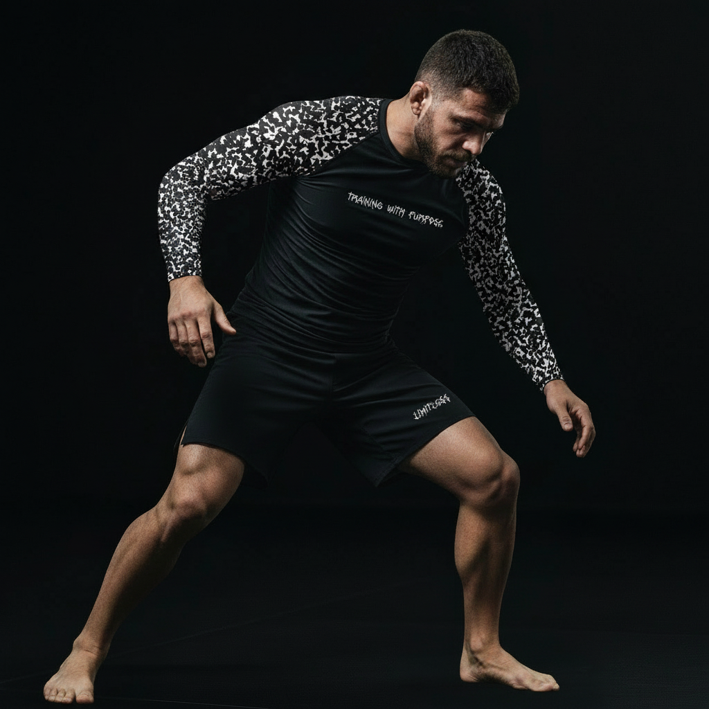 Training with Purpose BJJ Rash Guard - BJJ Sesh