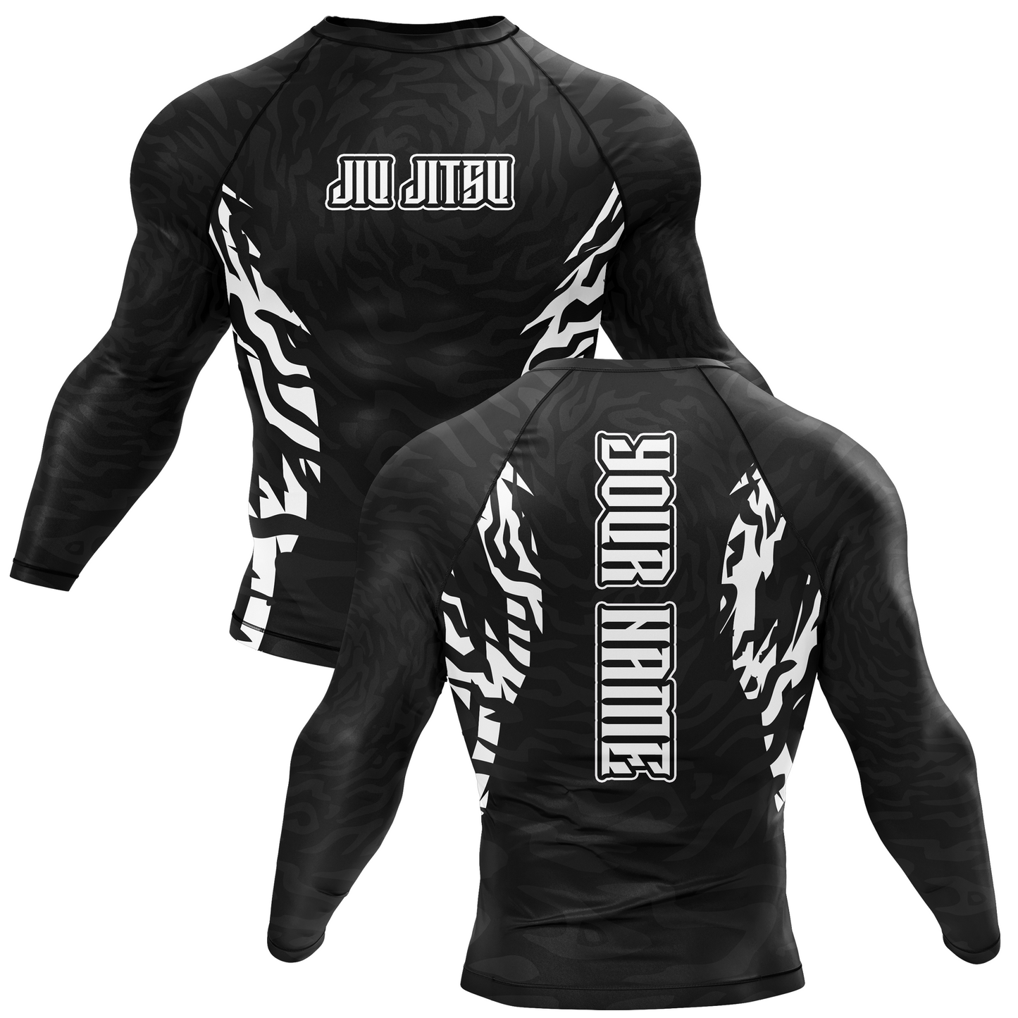 Jiu Jitsu Custom Ranked BJJ Rash Guard