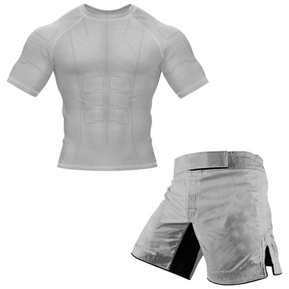 White Essential BJJ Rash Guard - Shortsleeve