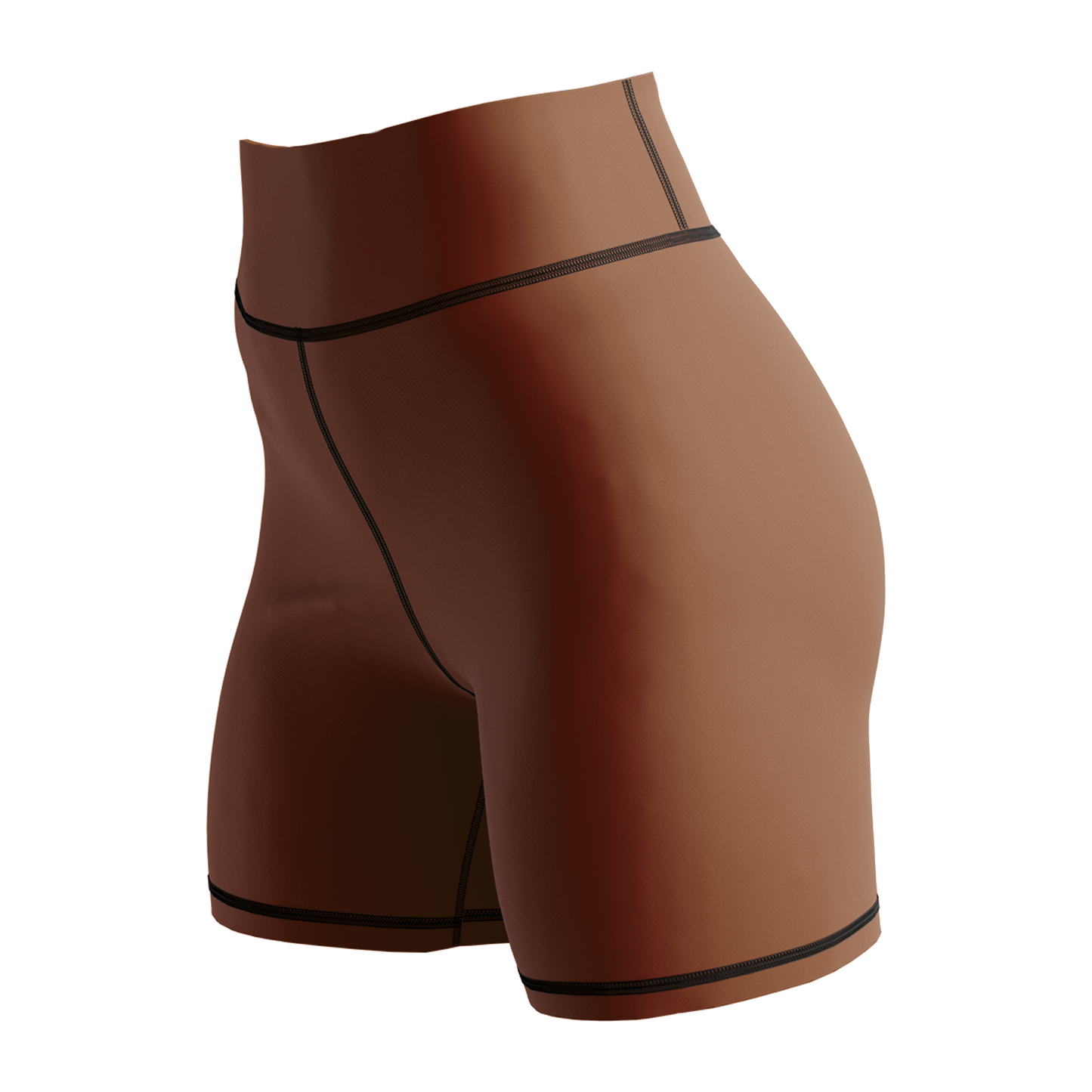 Plain Brown Women's BJJ Rash Guard - Short Sleeve