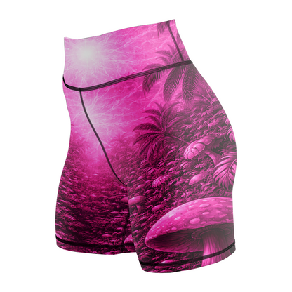 Pink Paradise Women's BJJ Rash Guard - Short Sleeve