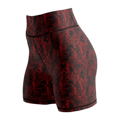 Red Forest Camo Women's BJJ Rash Guard