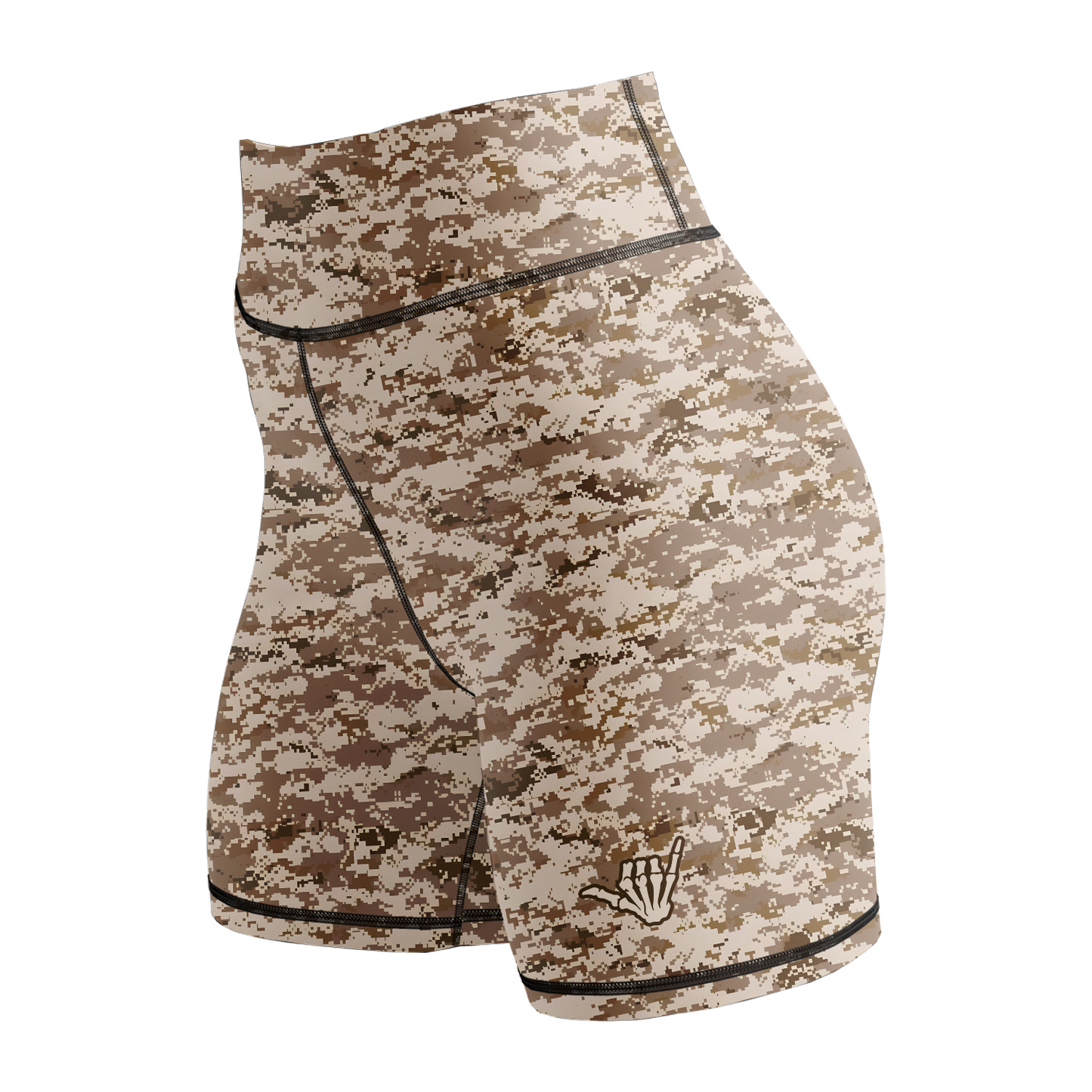 Desert Camo Women's BJJ Rash Guard - Short Sleeve