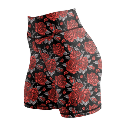 Red Death Rose Kids BJJ Rash Guard