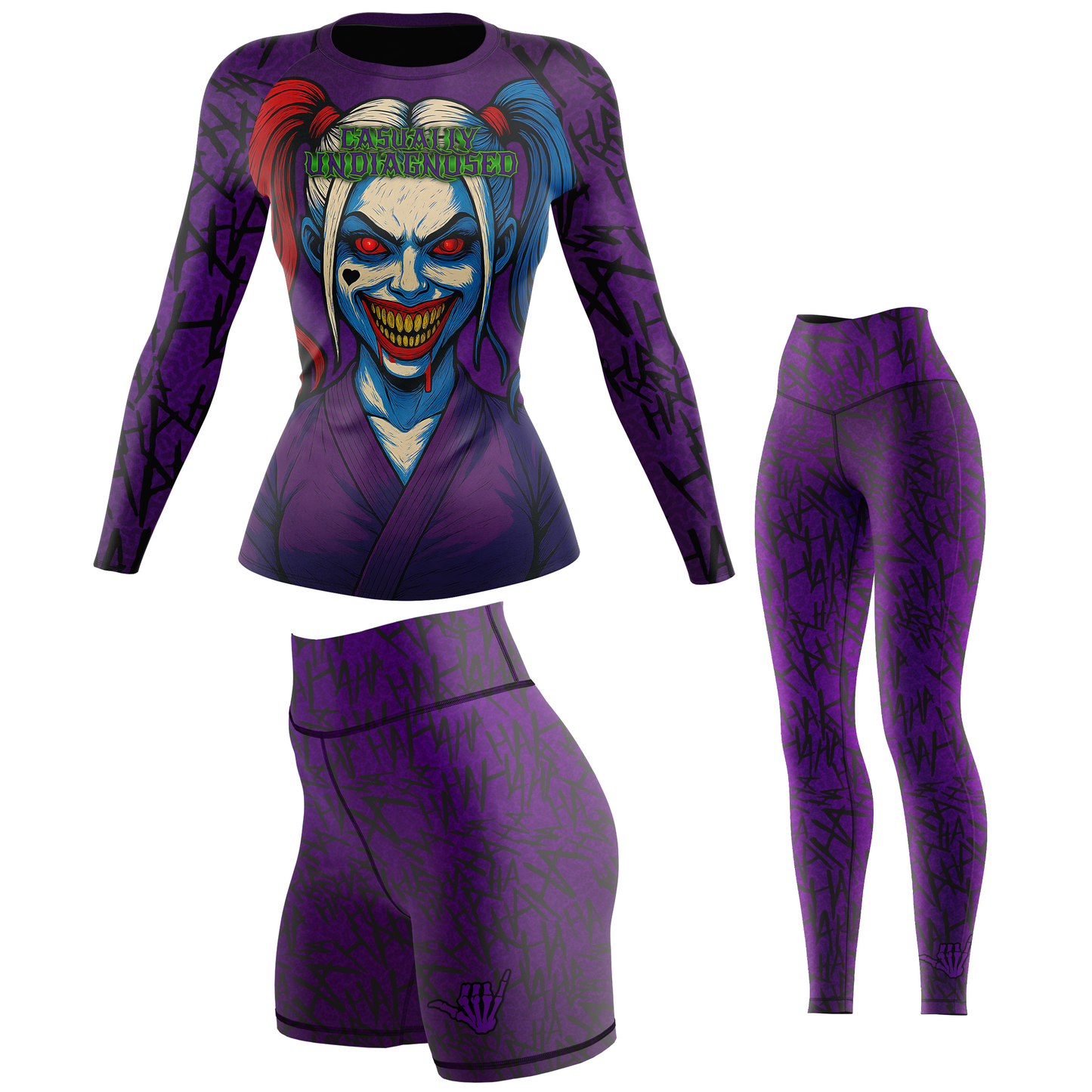 Casually Undiagnosed Women's BJJ Rash Guard