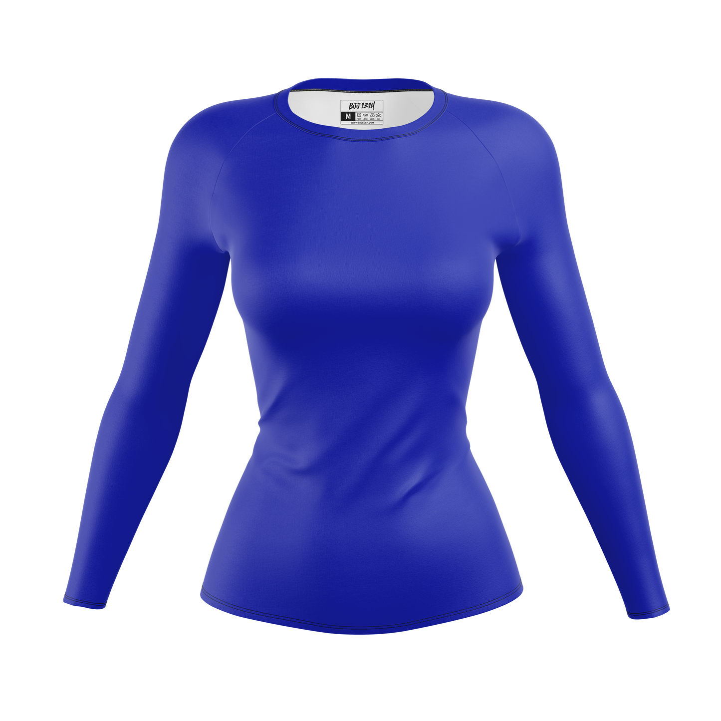 Plain Blue Women's BJJ Rash Guard