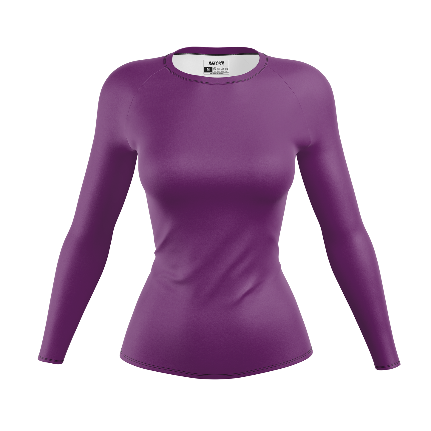 Plain Purple Women's BJJ Rash Guard
