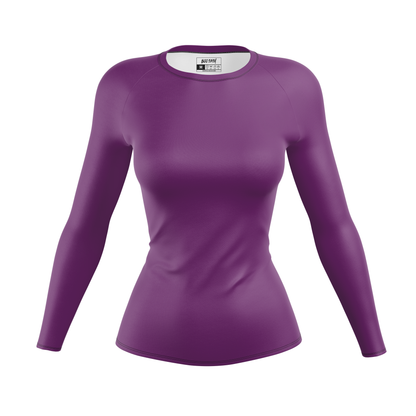 Plain Purple Women's BJJ Rash Guard