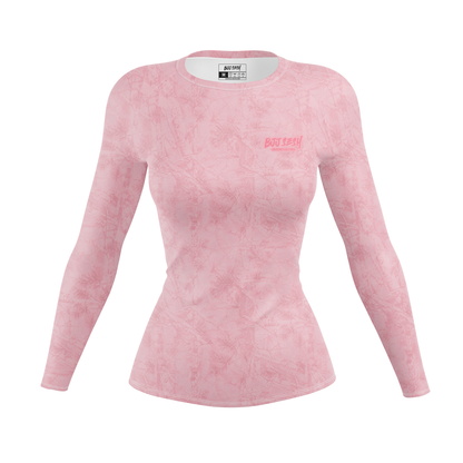 Pink Forest Camo Women's BJJ Rash Guard