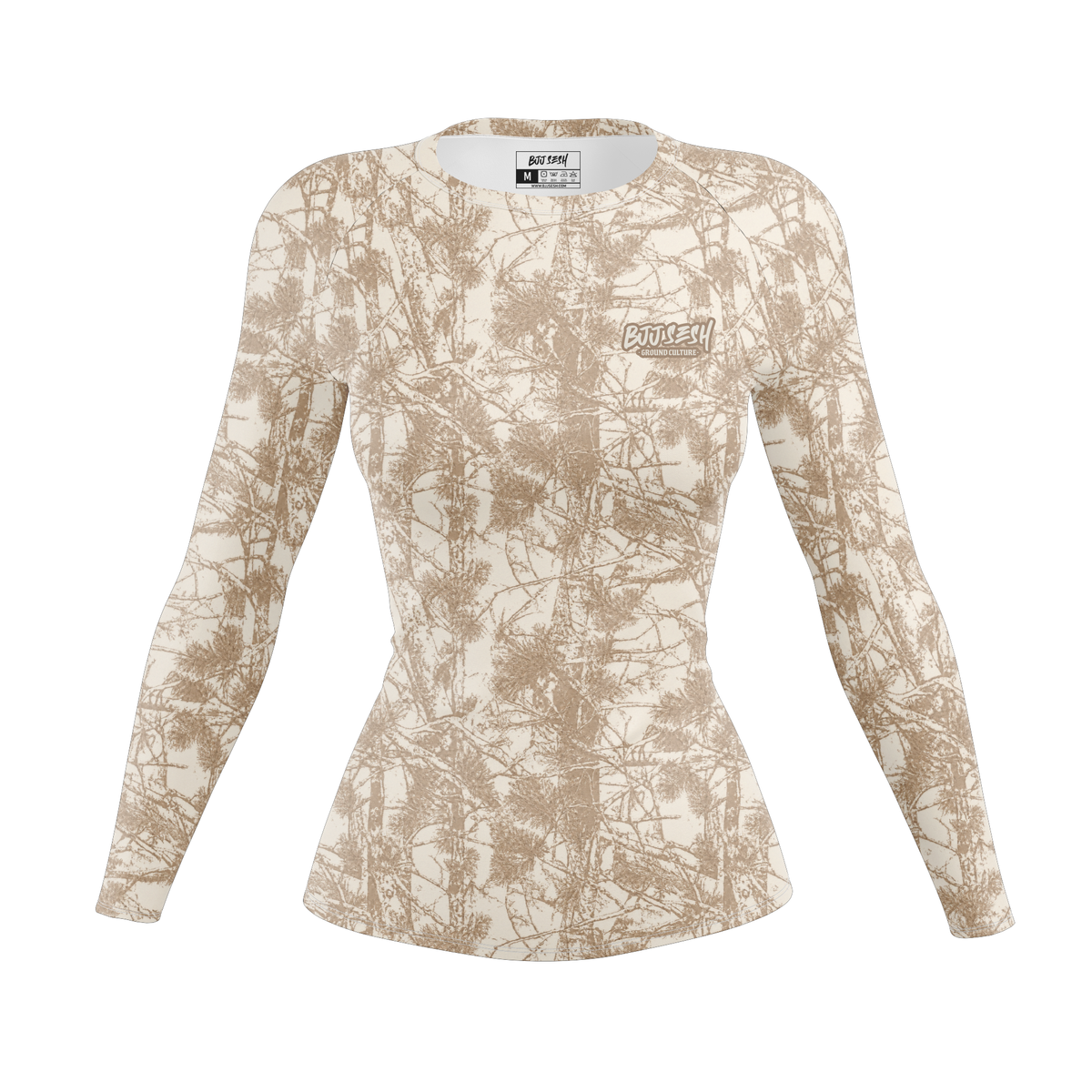 Desert Forest Camo Women's BJJ Rash Guard