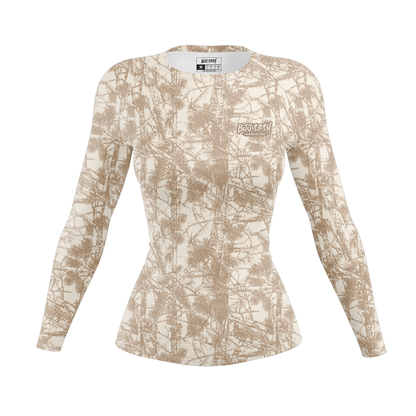 Desert Forest Camo Women's BJJ Rash Guard