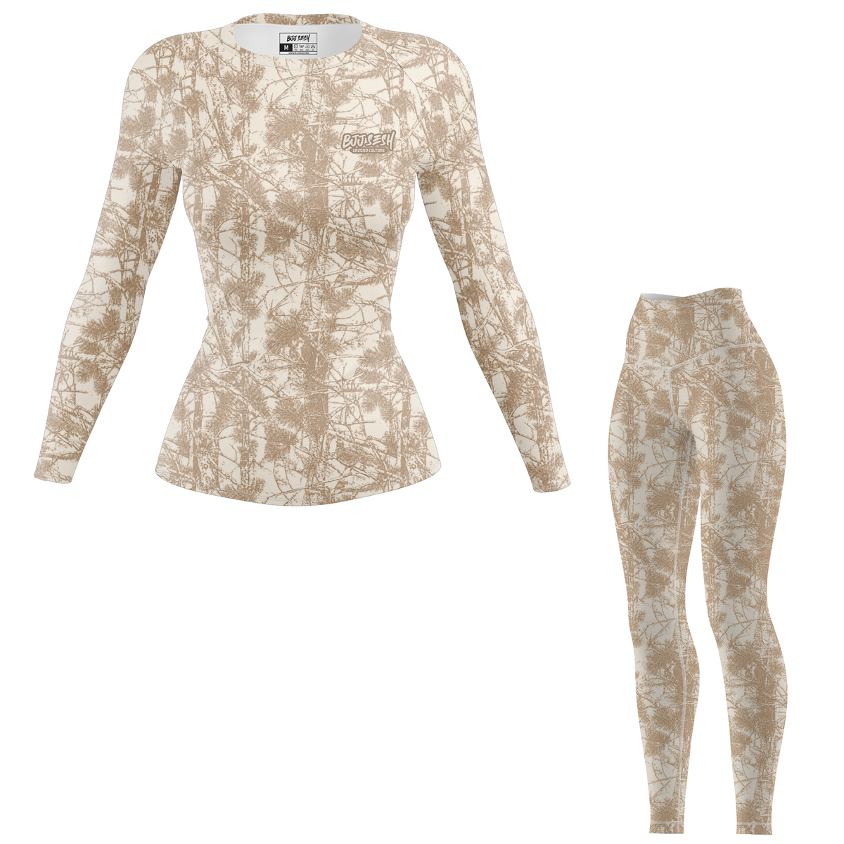 Desert Forest Camo Women's BJJ Rash Guard