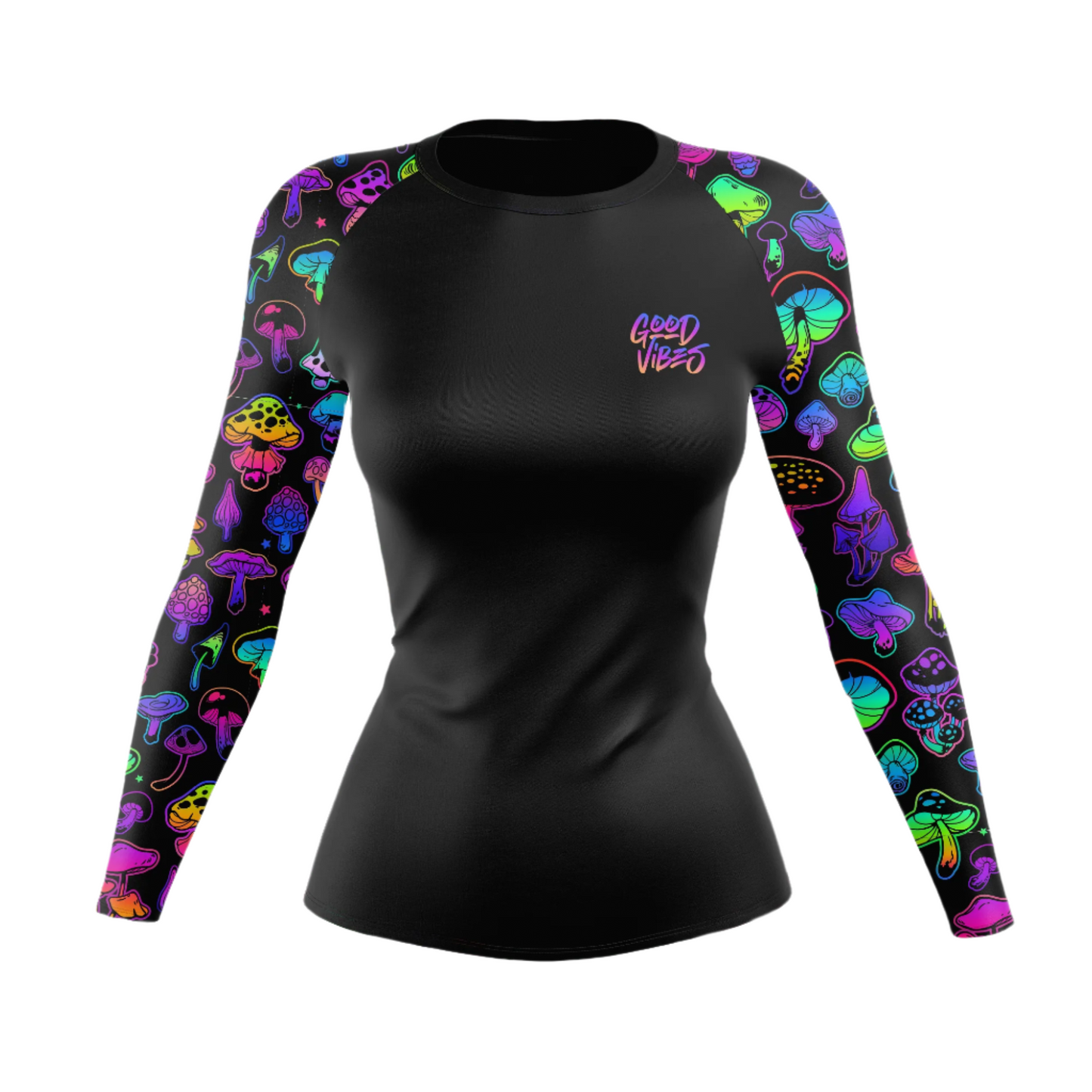 Psychedelic Mushroom Women's BJJ Rash Guard