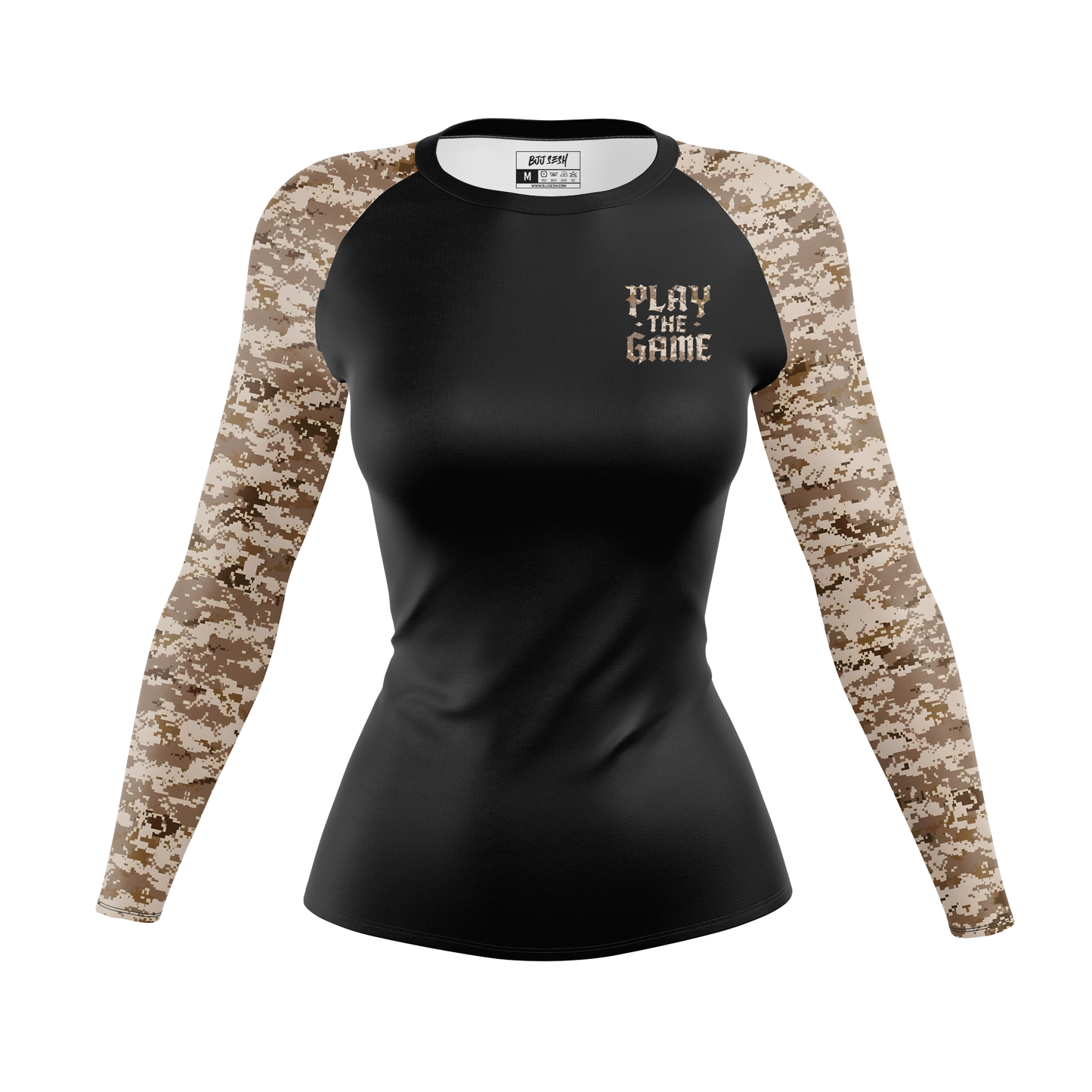 Desert Camo Women's BJJ Rash Guard