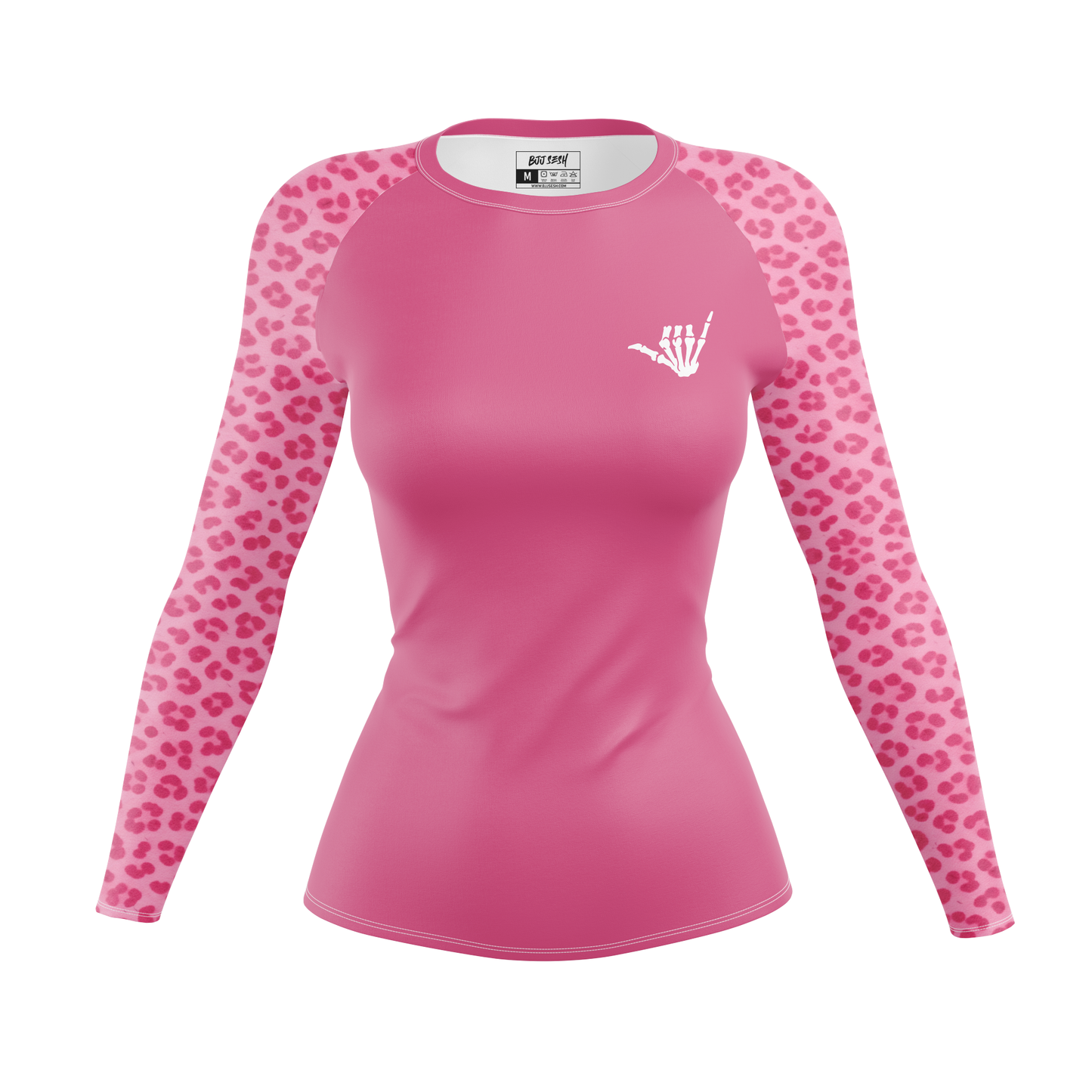 Mid Pink Predator Women's BJJ Rash Guard