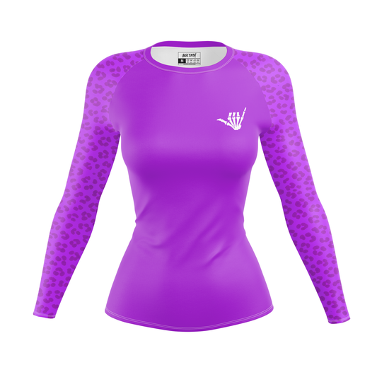 Mid Purple Predator Women's BJJ Rash Guard