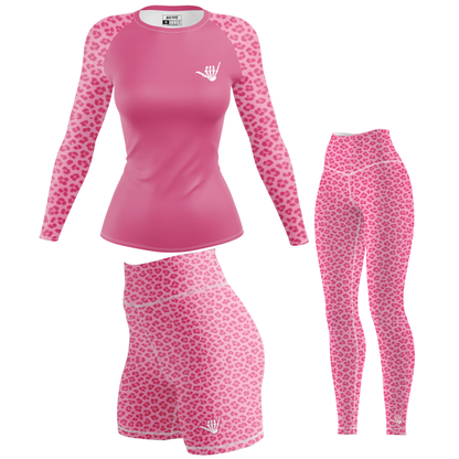 Mid Pink Predator Women's BJJ Rash Guard