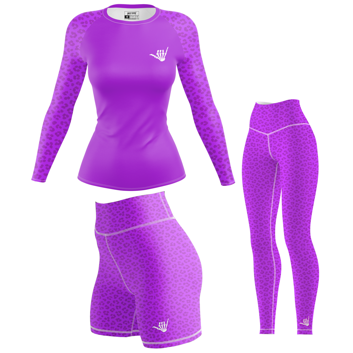 Mid Purple Predator Women's BJJ Rash Guard