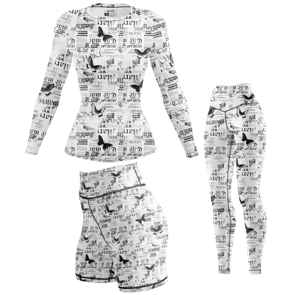 Newspaper Women's BJJ Rash Guard