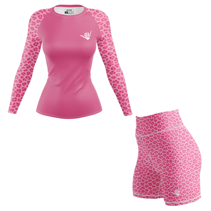 Mid Pink Predator Women's BJJ Rash Guard
